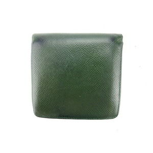 Louis Vuitton Green Wallet Bifold Accessory Taiga Esepia Leather